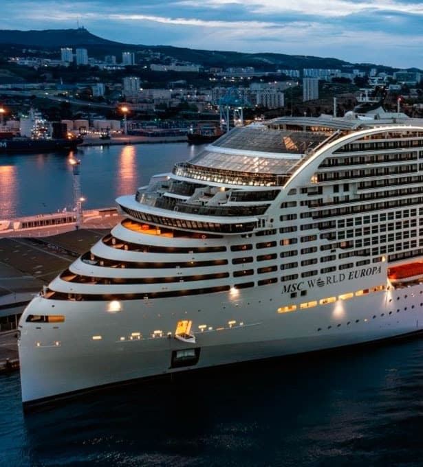Vista panorâmica do MSC Cruzeiro